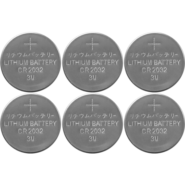 BATTERI 6-PACK CR2032