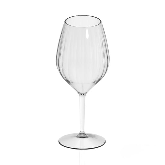Transparent vinglas i Tritan med elegant kupa och hög fot från serien Venezia, rymmer 51 cl.