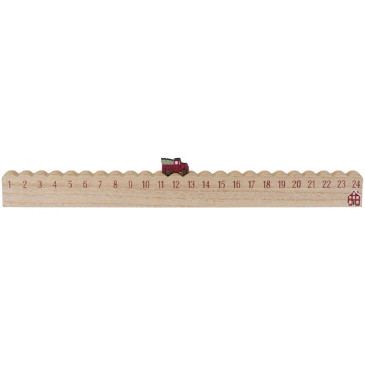 Julkalender med flyttbar julbil
