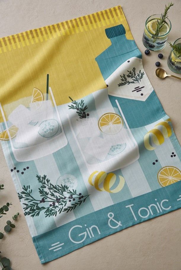 Kökshandduk - Gin och Tonic
