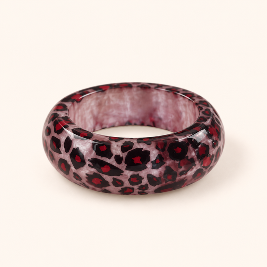 Wild Love – Brett leopardmönstrat armband