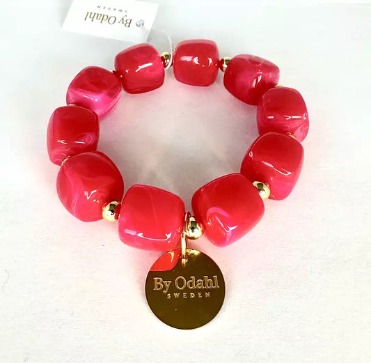 Armband med marmorerade pärlor