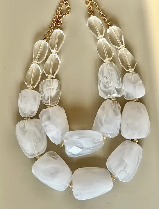 Pärlhalsband i fina färger