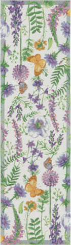 Löpare med blommor och fjärilar – Ekelund Selma i ekologisk bomull