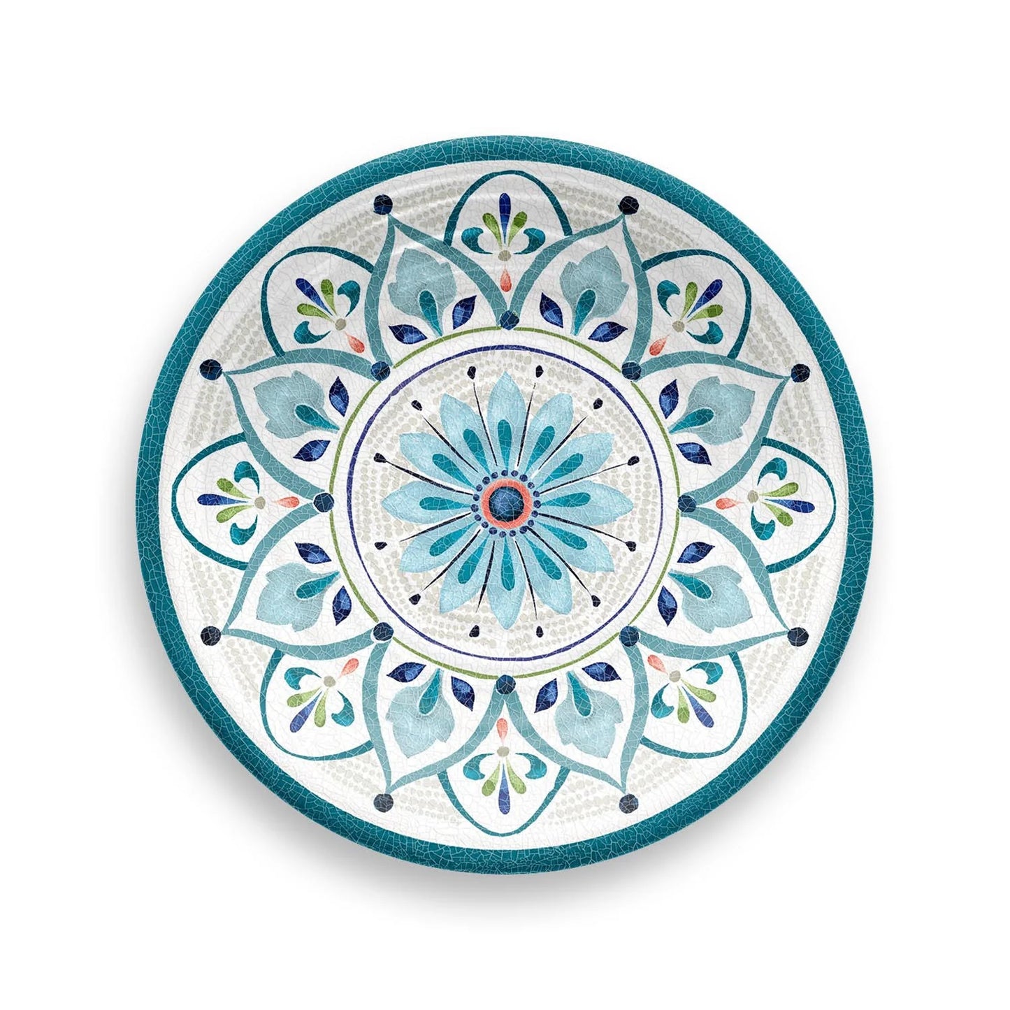 Rabat tallrik – turkos tallrik inspirerad av marockansk design, perfekt att matcha med Porto eller andra delar i Rabat-serien