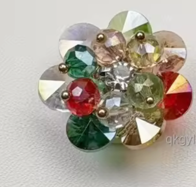 Knappsmycke Blomma Crystal