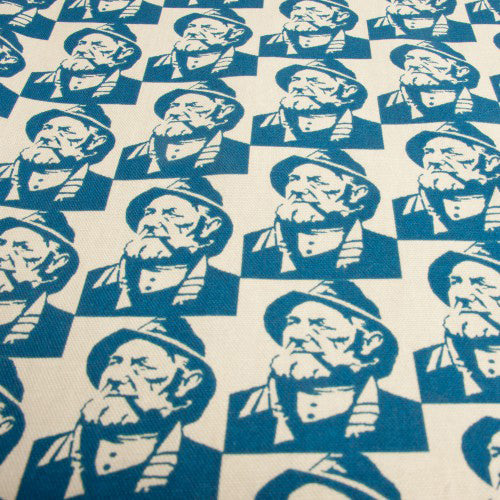 Närbild på fiskargubben motivet