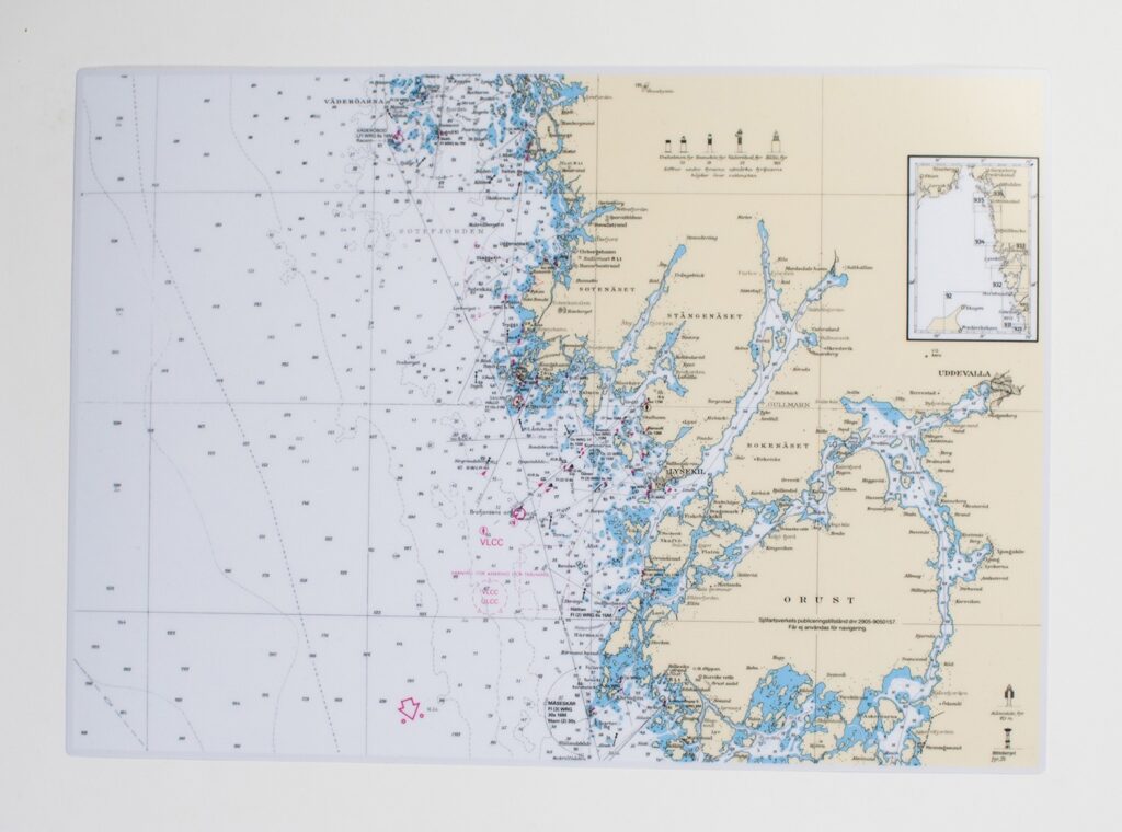 Merikarttatabletti Bohuslän 4 kpl