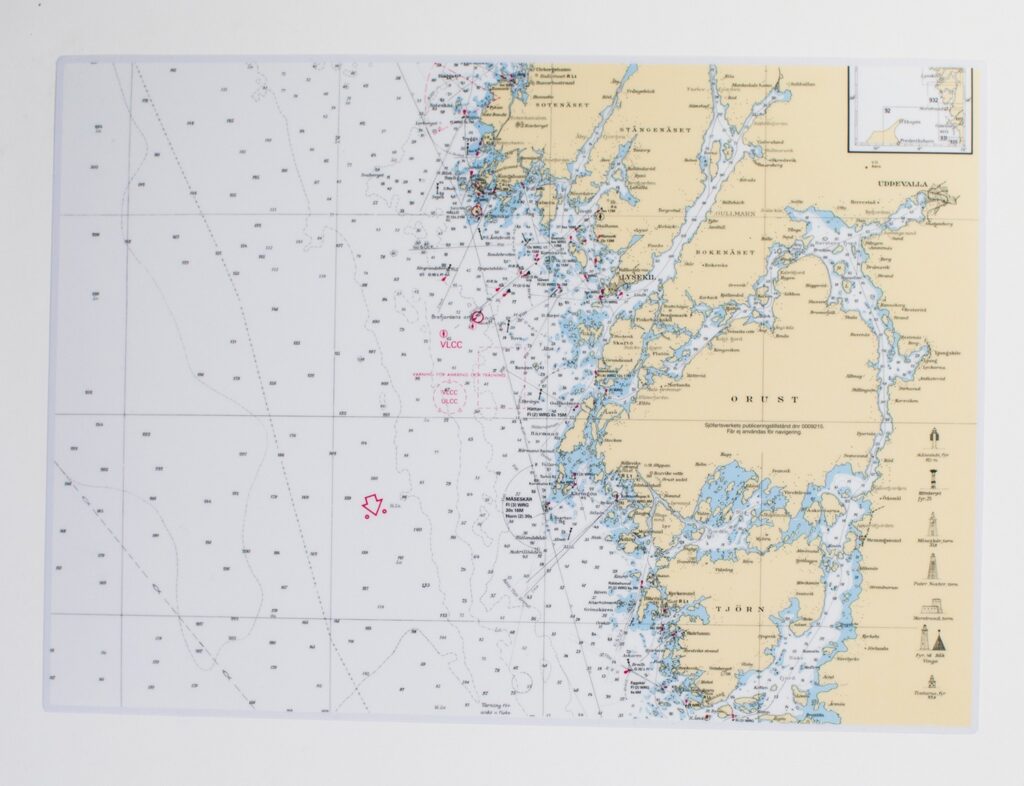 Merikarttatabletti Bohuslän 4 kpl
