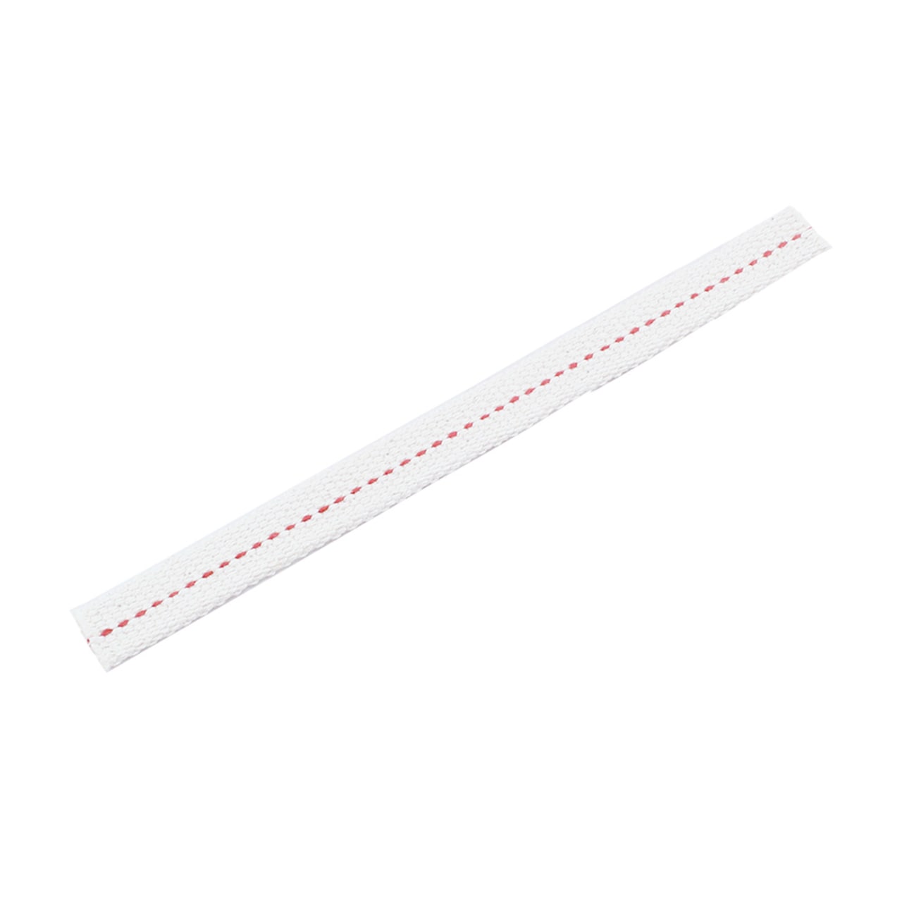 Vit bomullsveke till fotogenlampa, 1,2 cm bred och 25 cm lång.