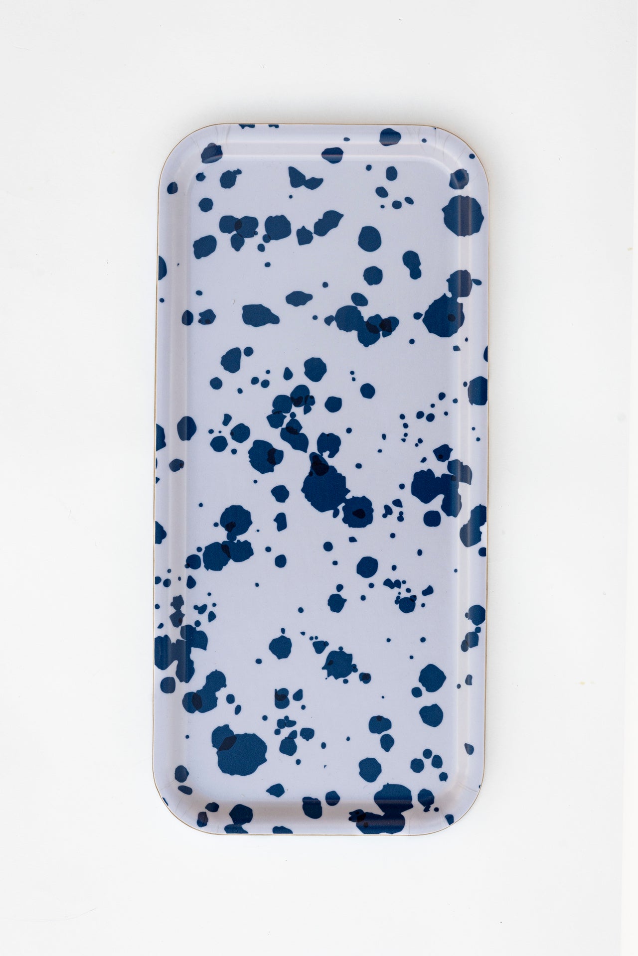 Bricka Indigo Splash blått mönster 32x15