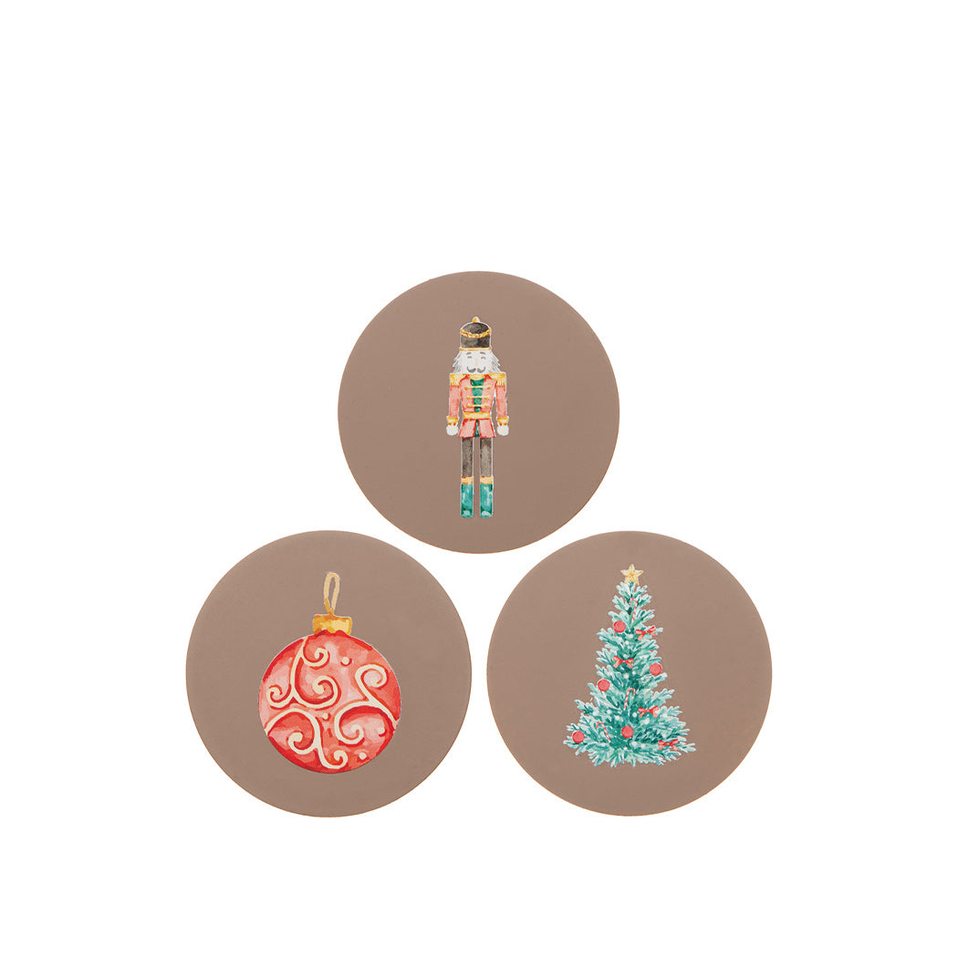 Glasunderlägg - Jul