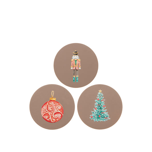 Glasunderlägg - Jul