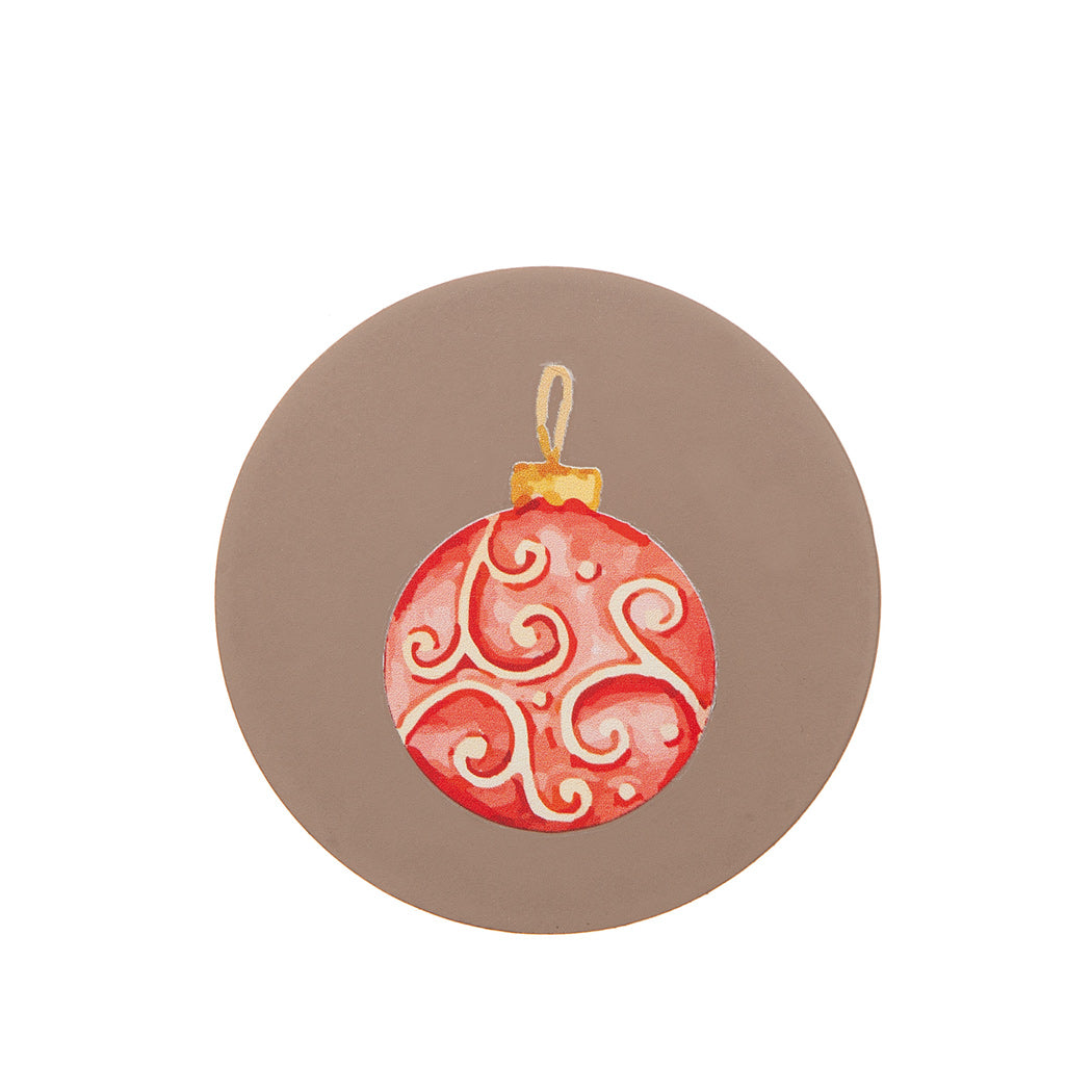 Glasunderlägg - Jul