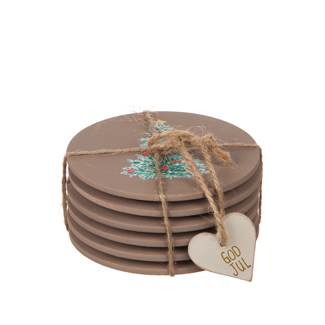 Glasunderlägg - Jul