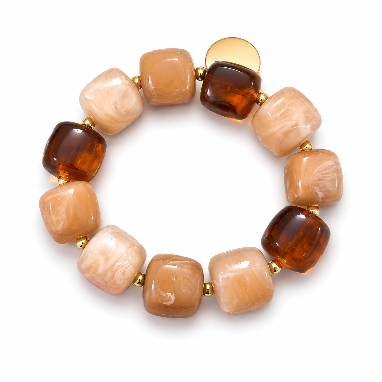 Armband med marmorerade pärlor