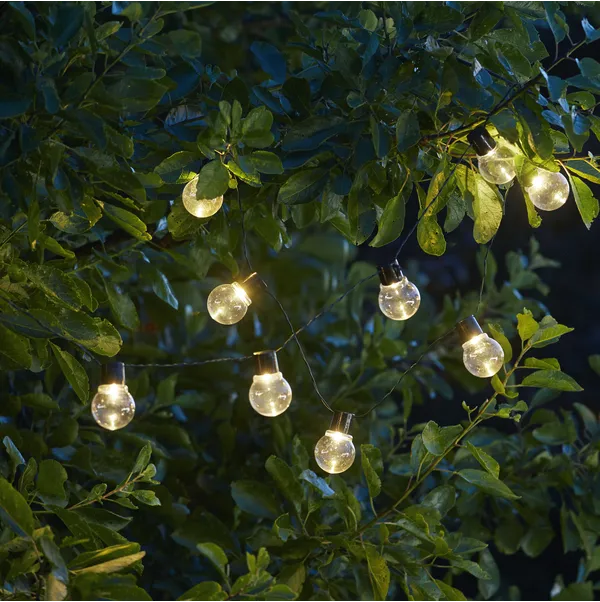 Solcellsslinga Glödlampa – 10 LED