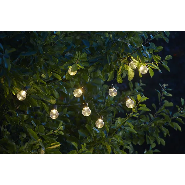 Solcellsslinga Glödlampa – 10 LED
