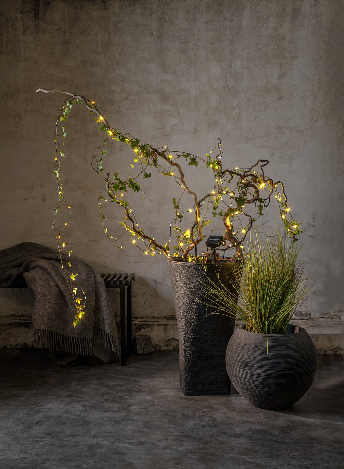 Solcellsslinga 100 LED – varmvit