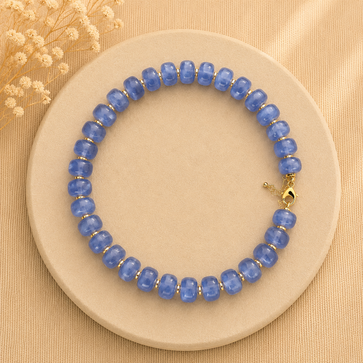 Halsband – Färgade pärlor