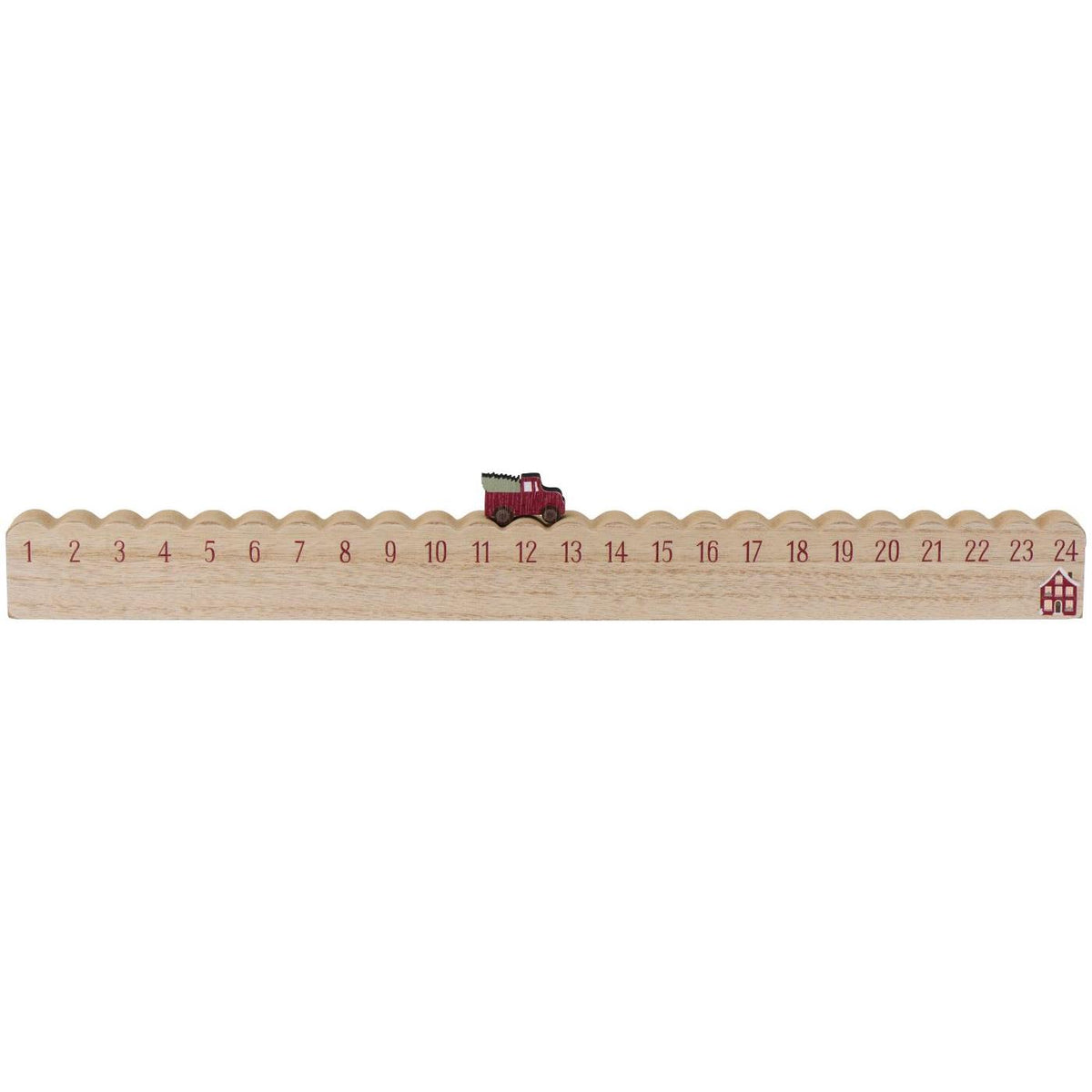Julkalender med flyttbar julbil