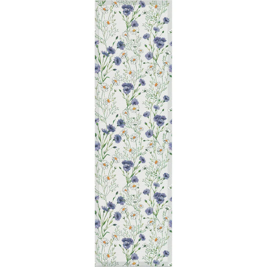 Ekelund bordslöpare Sommar – flerfärgat blommönster, 35x120 cm i ekologisk bomull

