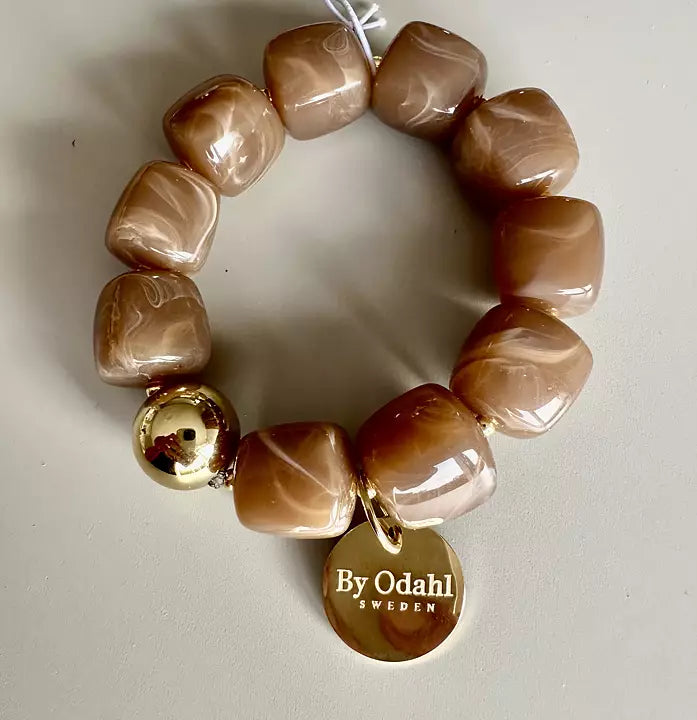 Armband med marmorerade pärlor