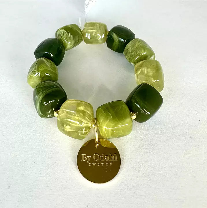 Armband med marmorerade pärlor