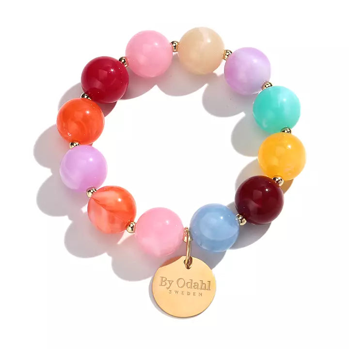 Armband – pärlor med gulddetaljer