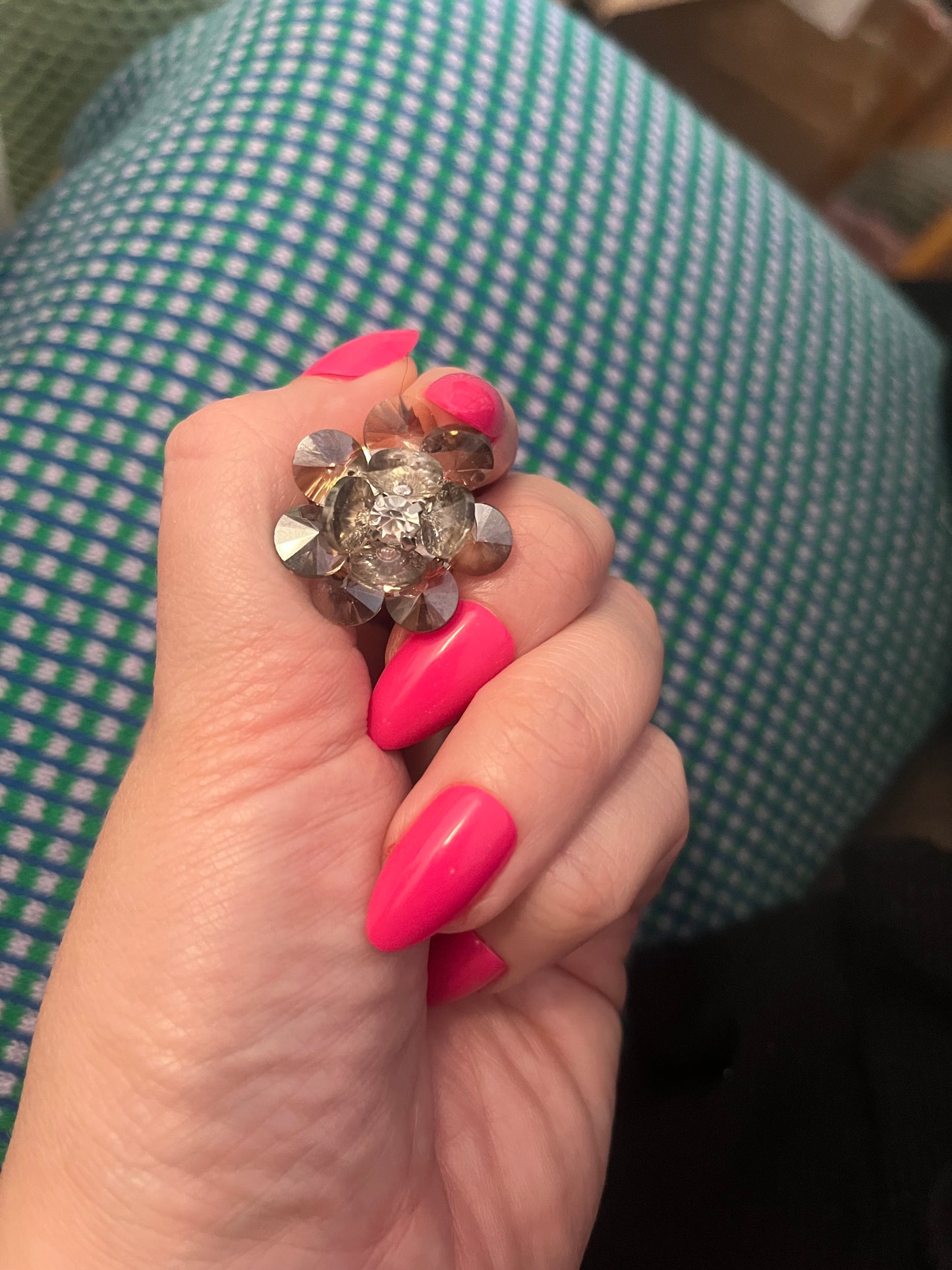 Knappsmycke Blomma Crystal