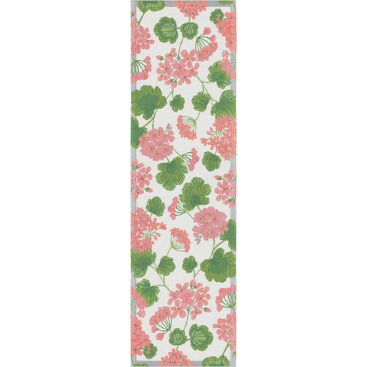 Ekelund Löpare Pelargonia 35x120 – Rosa Sommartextil