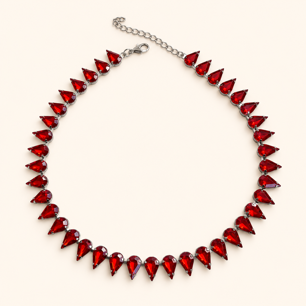 Prisma – Halsband med droppformade stenar