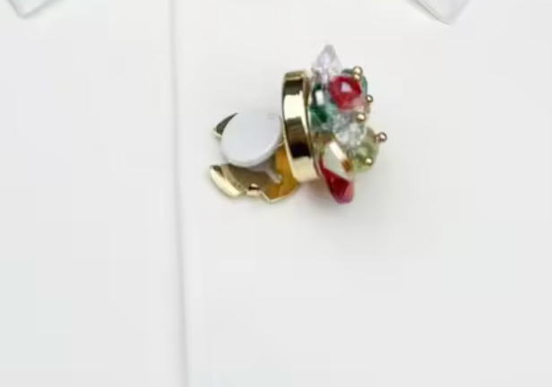 Knappsmycke Blomma Crystal