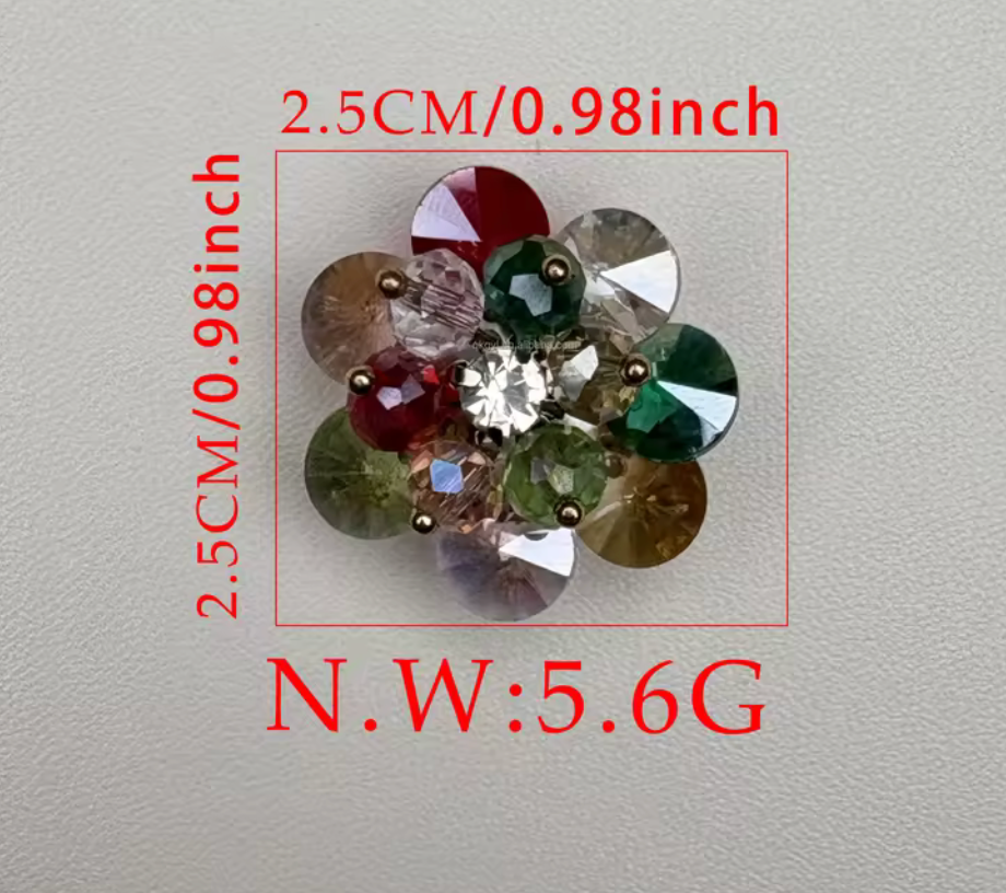 Knappsmycke Blomma Crystal