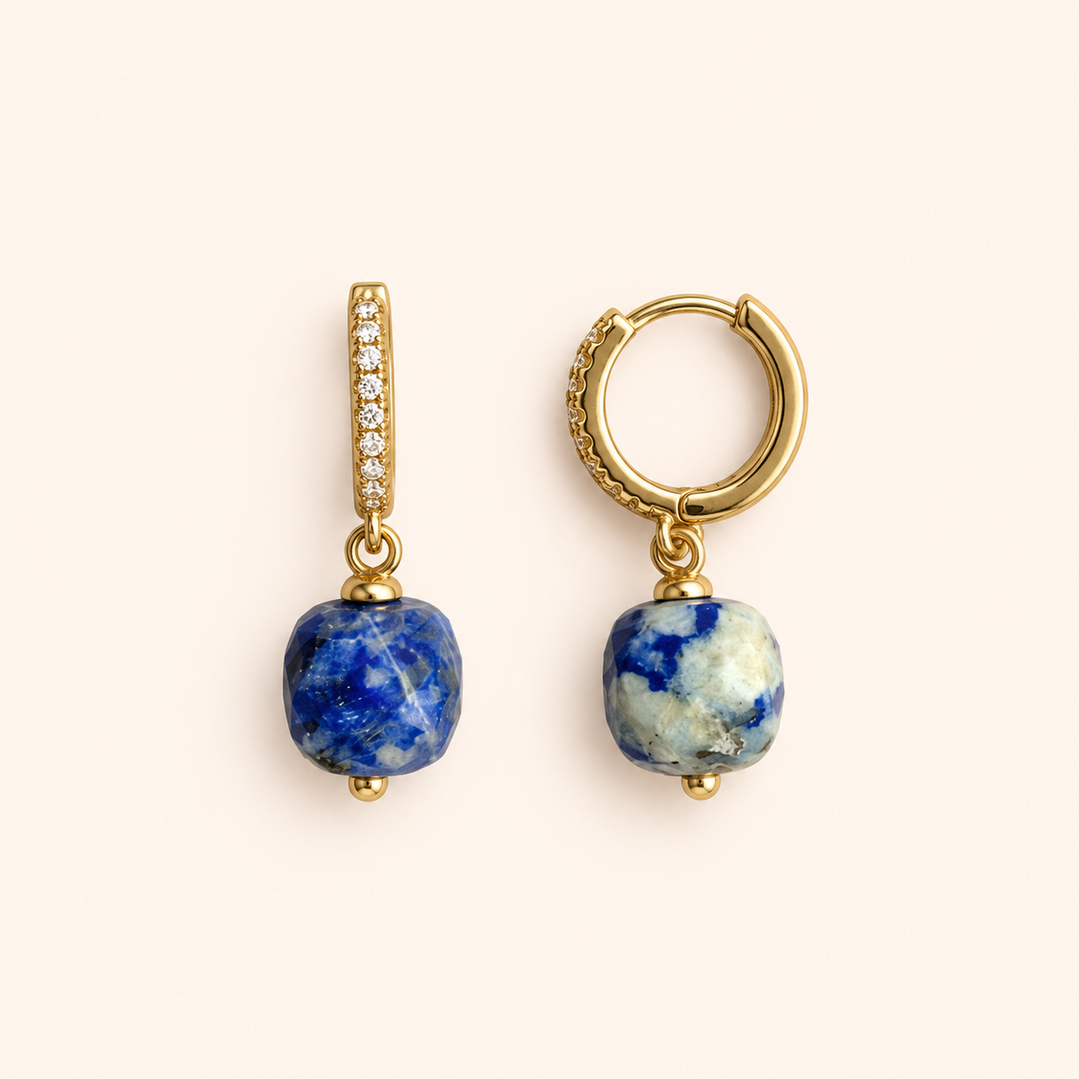 Gem Drop – Örhängen med natursten