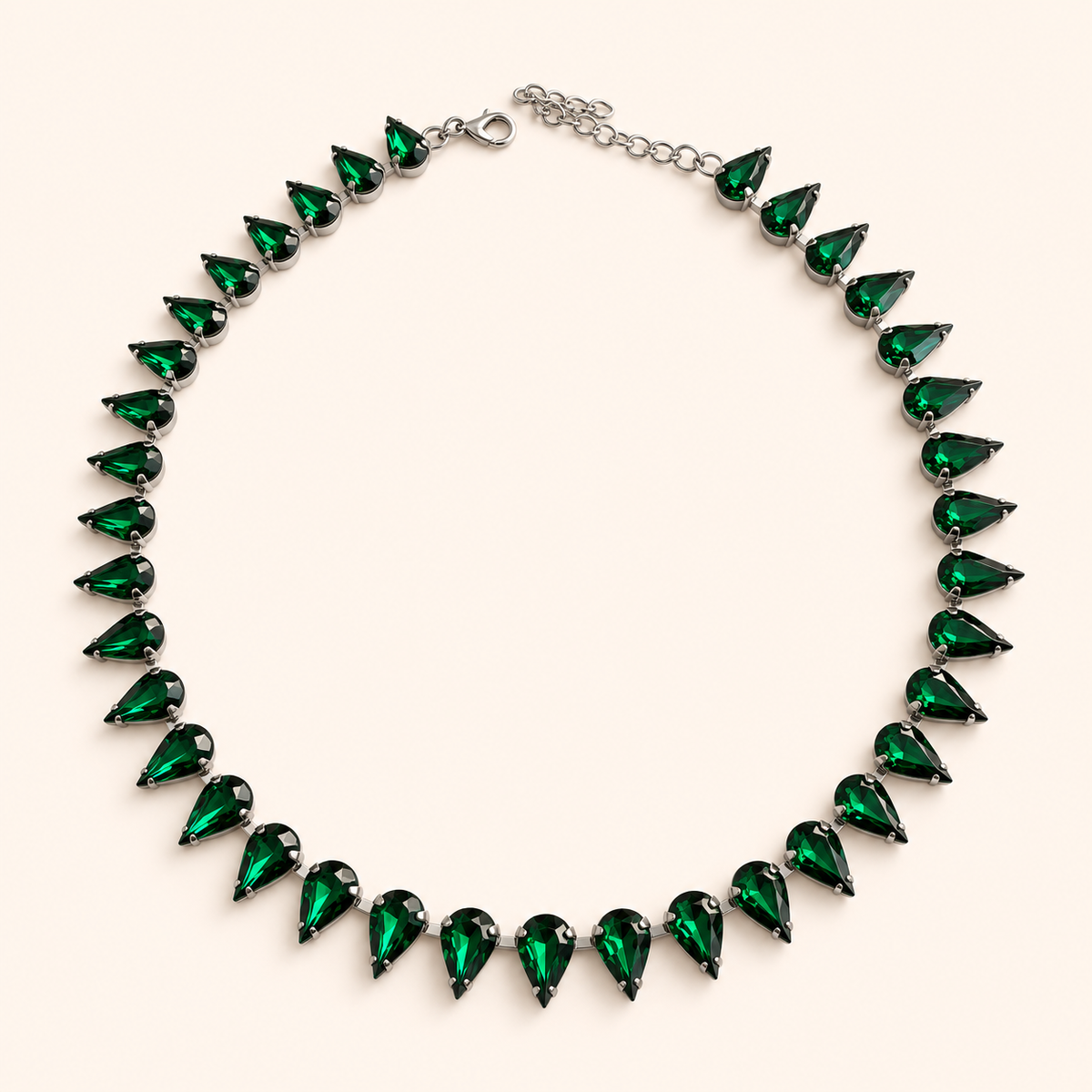 Prisma – Halsband med droppformade stenar