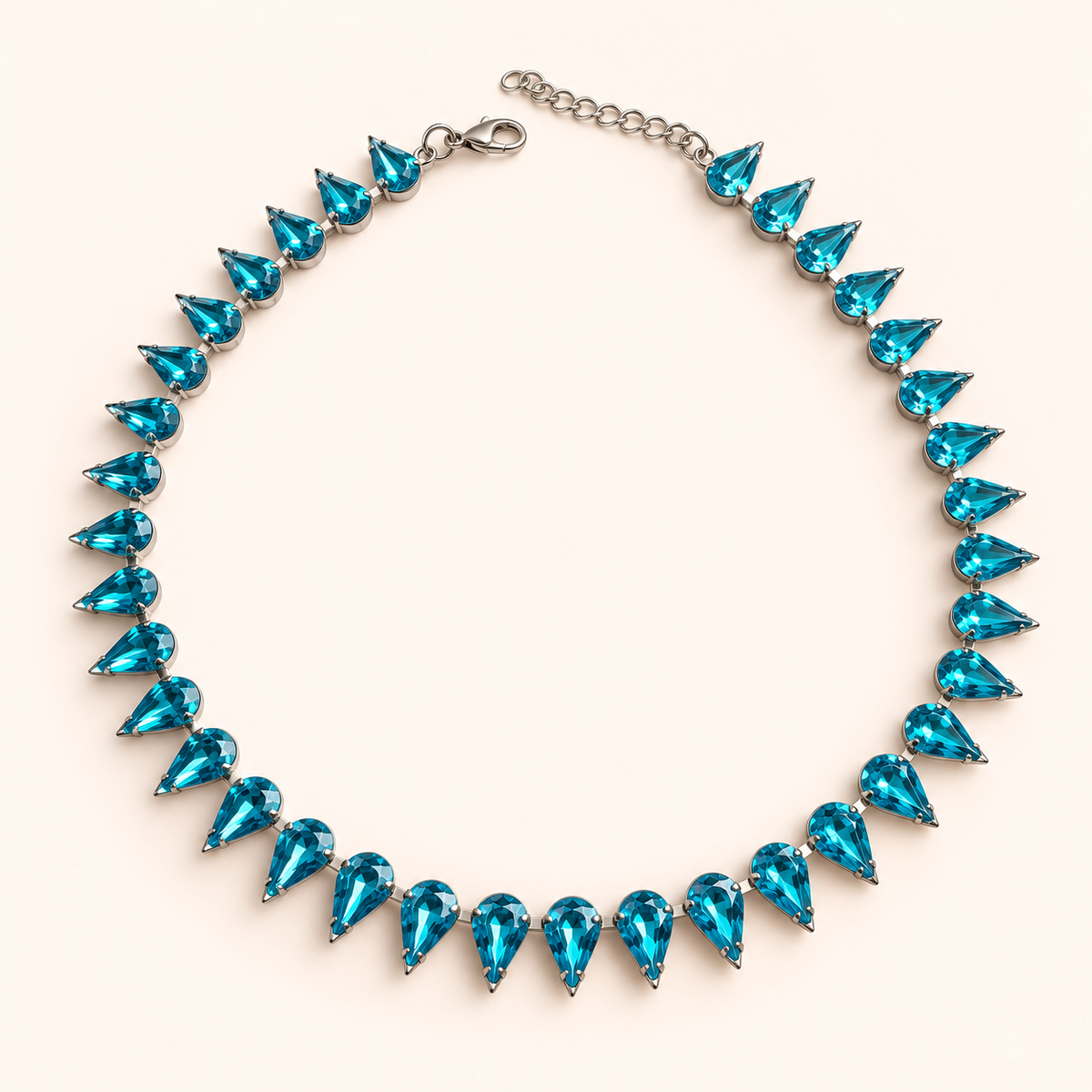 Prisma – Halsband med droppformade stenar