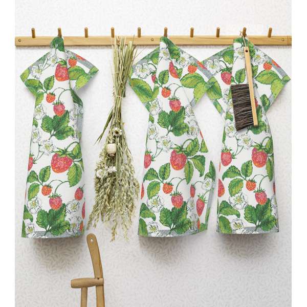 Ekelund - Jordbær - Køkkenhåndklæde