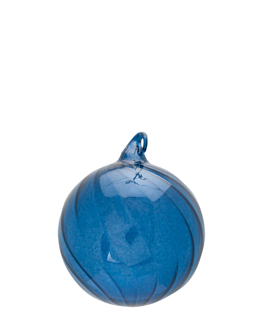 Juletræskugle - blå - Greengate 