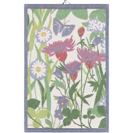 Ekelund kökshandduk med blommotiv ur serien Sommartid i ekologisk bomull, 40x60 cm

